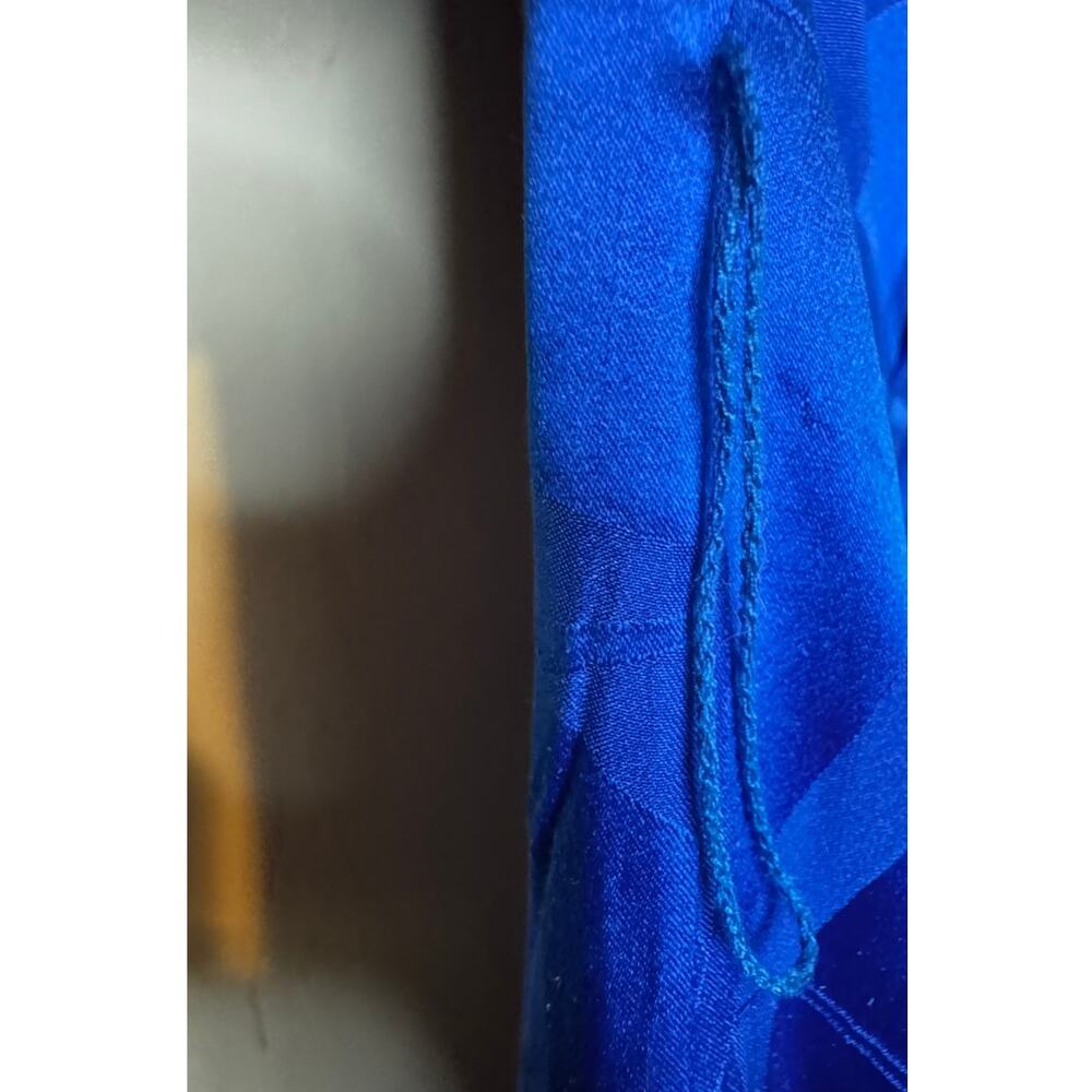 Vintage Adrianna Papell Mid-Calf Silk Dress 1930s 40s Floral Inspired 80s (6) - Picture 4 of 5